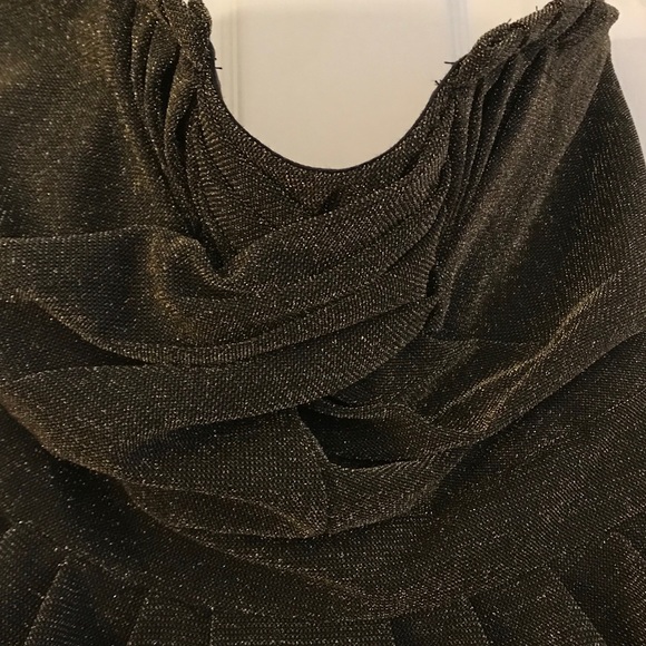 H&M Gold Glitter Strapless Party New Years Dress - Picture 5 of 5